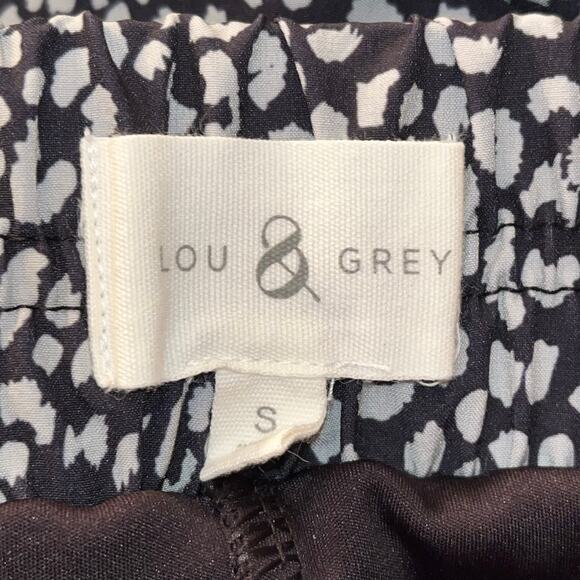 Lou & Grey Black White Micro Animal Print Skort with Built-In Shorts Size Small - Picture 3 of 7